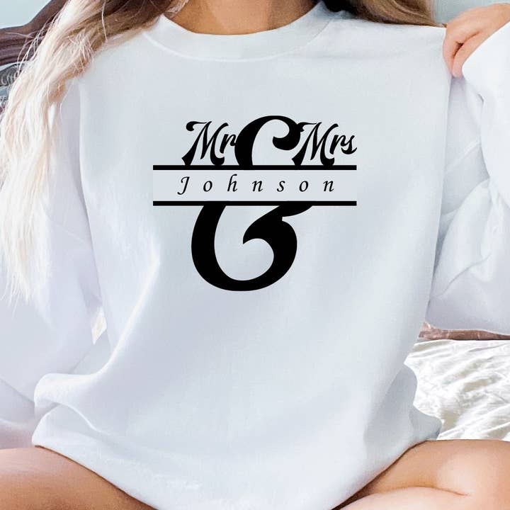 Mr and Mrs Crewneck for wholesale by Simply Name It