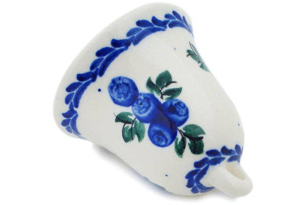 Polmedia Polish Pottery - Vente Objets de décoration - Cloche décorative de 2 pouces, thème spécial Blue Berry UNIKAT3