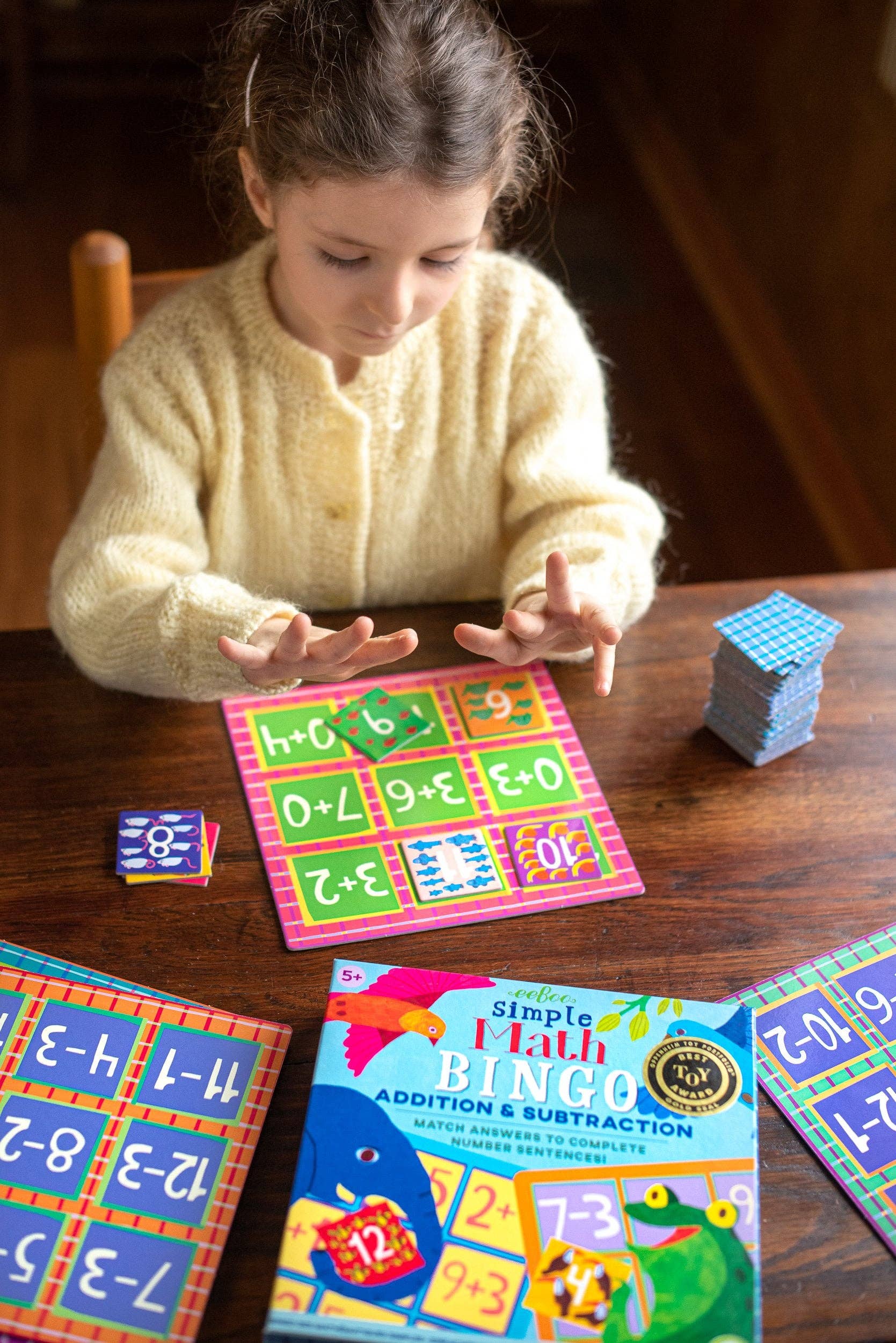 eeBoo - Wholesale Brain Game - Kids - Simple Math Bingo3