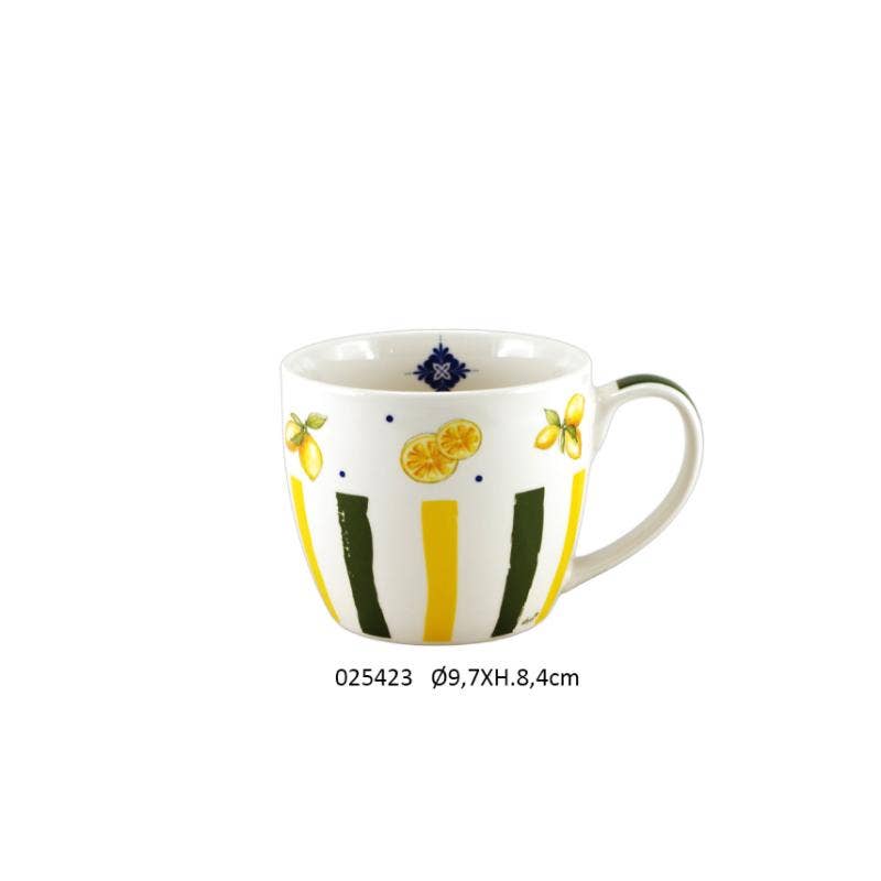 Faye - Wholesale Decorative Plate/Dish/Bowl - Lunch 'Limoncello' Ø9.7 X H.8.4 / 380 ml0