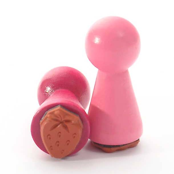 Mini rubber stamp: Strawberry for wholesale by Heindesign