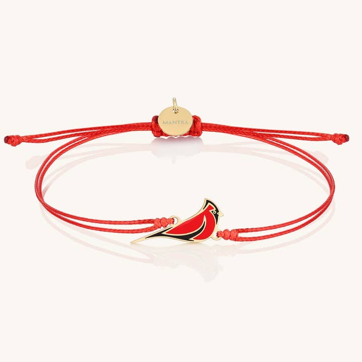 Thread of the Red Cardinal: Always In My Heart - cherry red for wholesale by MantraBand