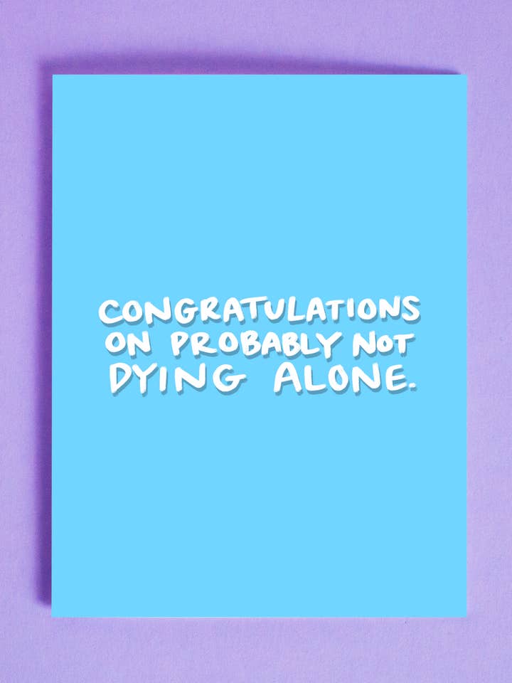 Dying Alone Card for engroshandel hos Smitches