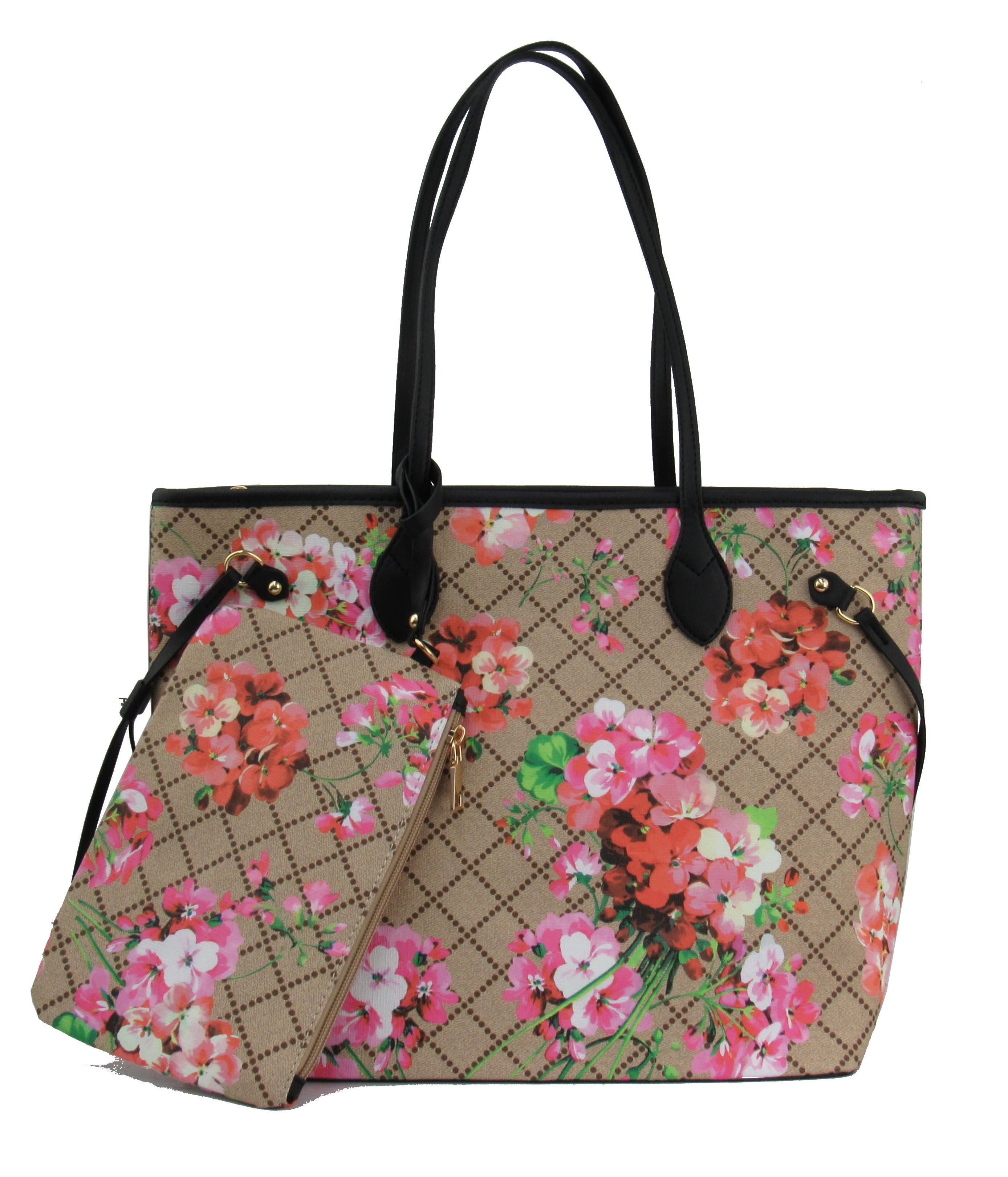 AR New York – wholesale Tote bag – Women's – 7922D - Floral 2-In-1 Tote Handbag