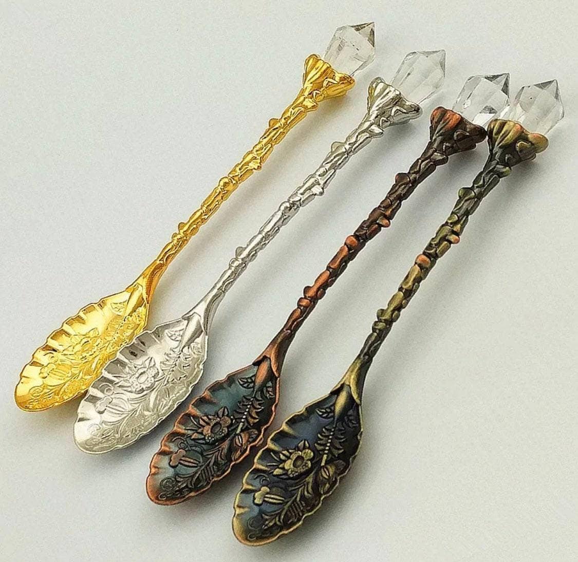 SunlitSage - Wholesale Measuring Spoon - Herbal Teaspoon Apothecary Spoon / Herb Spoon