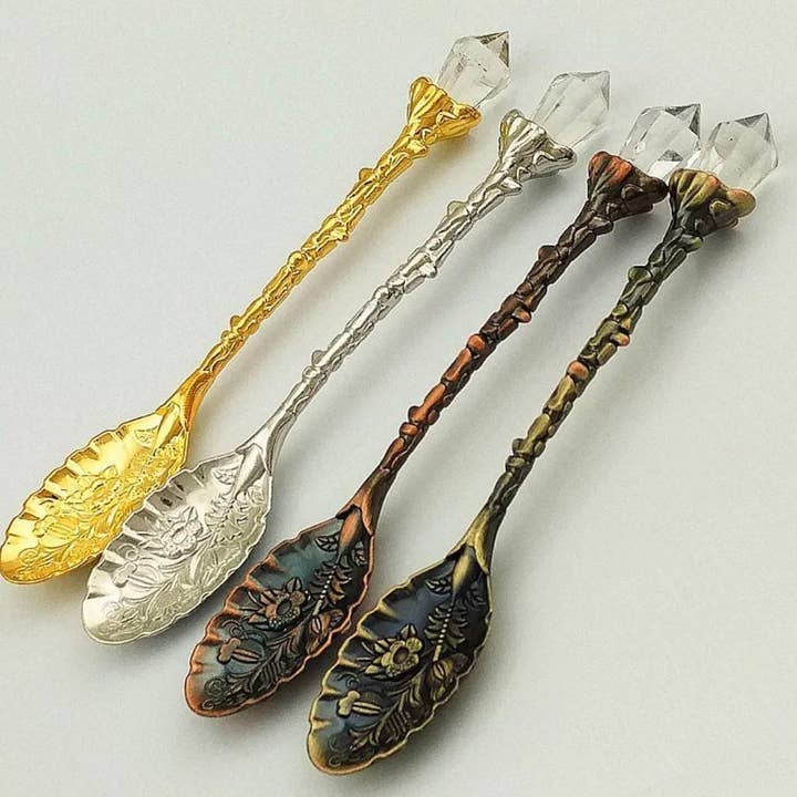 SunlitSage - Wholesale Measuring Spoon - Herbal Teaspoon Apothecary Spoon / Herb Spoon