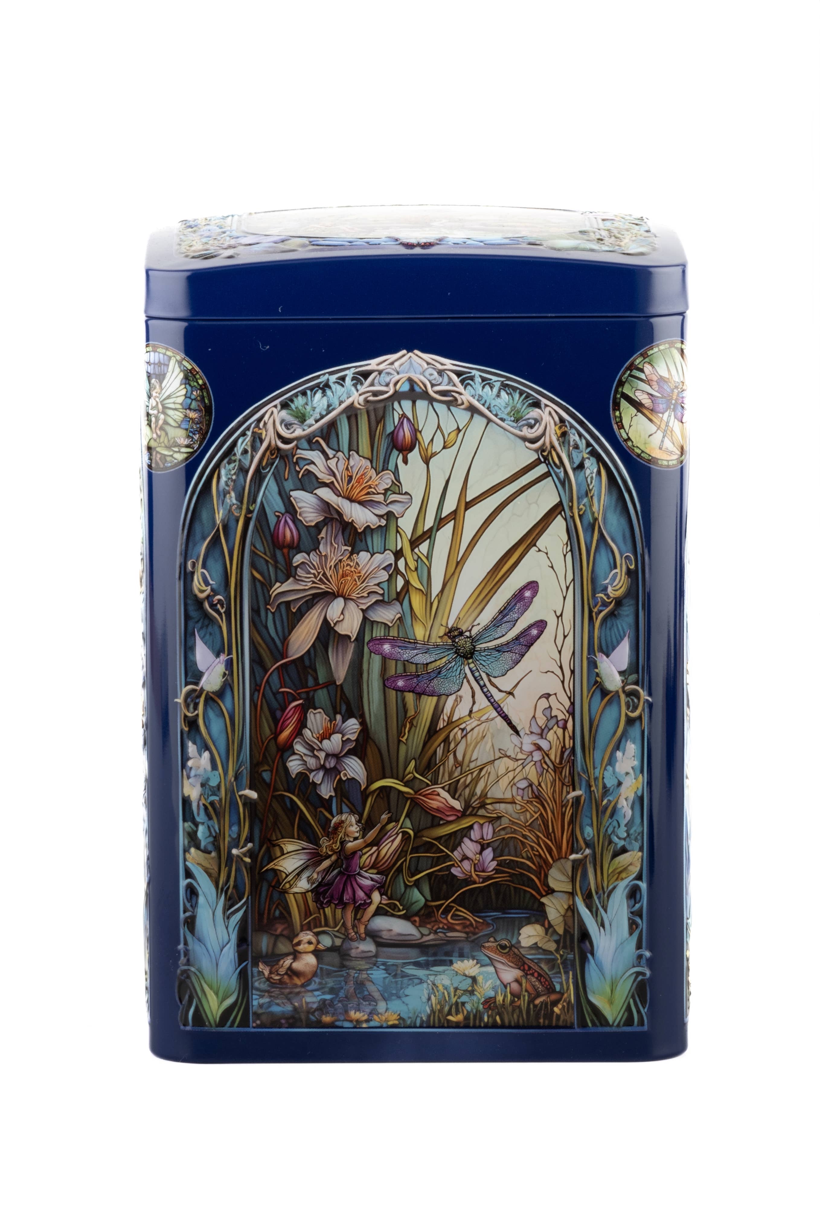 Churchill's Confectionery – wholesale Biscuit – Lily Pond Gift Tin with Mini White Choc & Raspberry Biscuits4