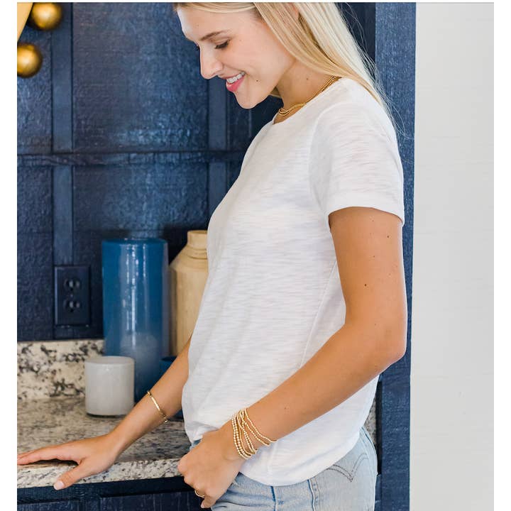 The Classic Tee in White - Short Sleeve for wholesale by erin gray