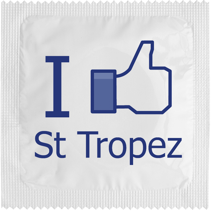 CALLVIN EU – wholesale Skämtpresent/liten present – Kondom « I Like St Tropez » – humoristisk design1