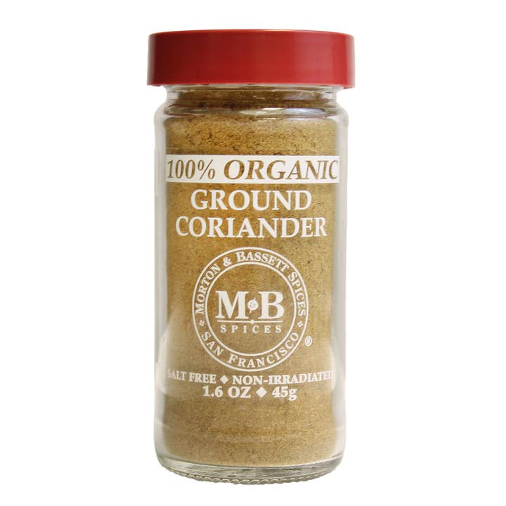 Morton & Bassett - Wholesale Dried Spice - M&B Organic Ground Coriander 1.6 oz