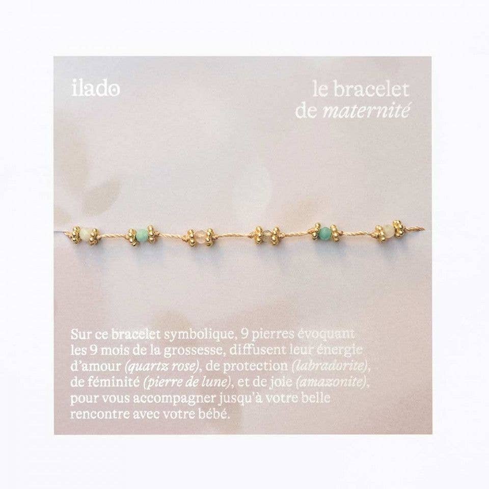 Ilado – wholesale Smycken - Mamma – Ilado graviditetsarmband med 9 naturliga stenar3