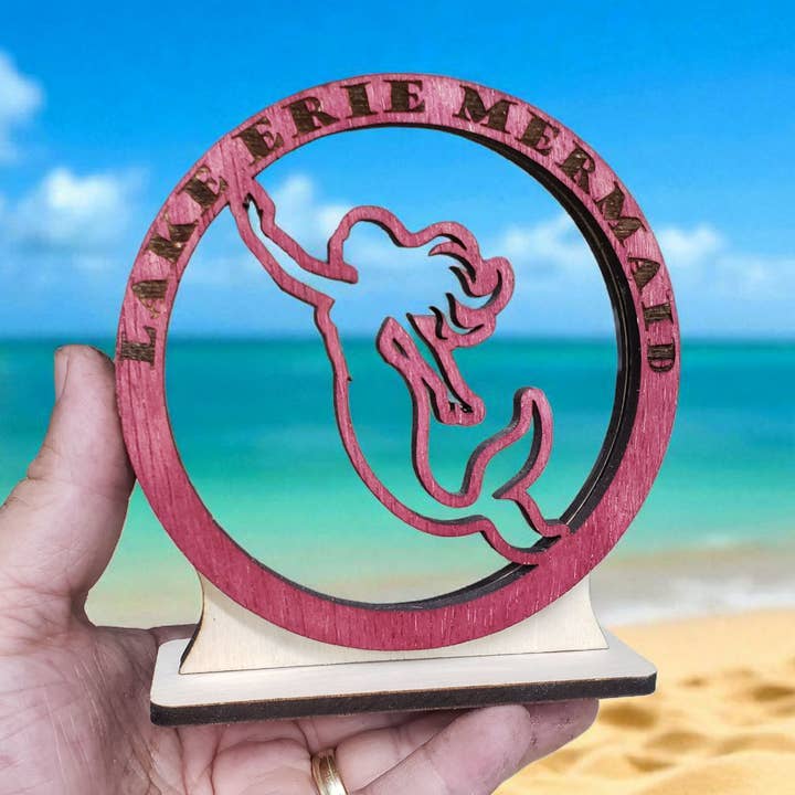 Mermaid Snowglobe Sea Glass Shadowbox Display 4 Styles for wholesale by Sea Glass Displays