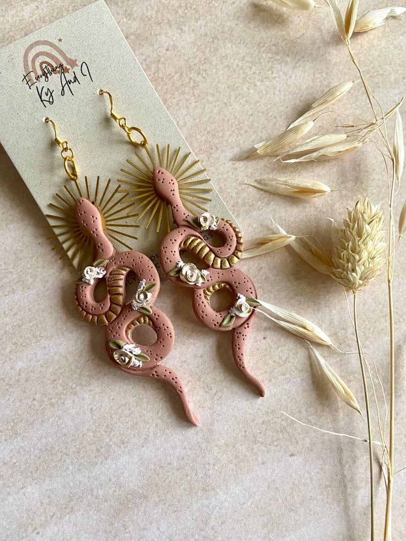 Everything Ky and I - Wholesale Dangle Earrings - Desert Goddess Snakes1