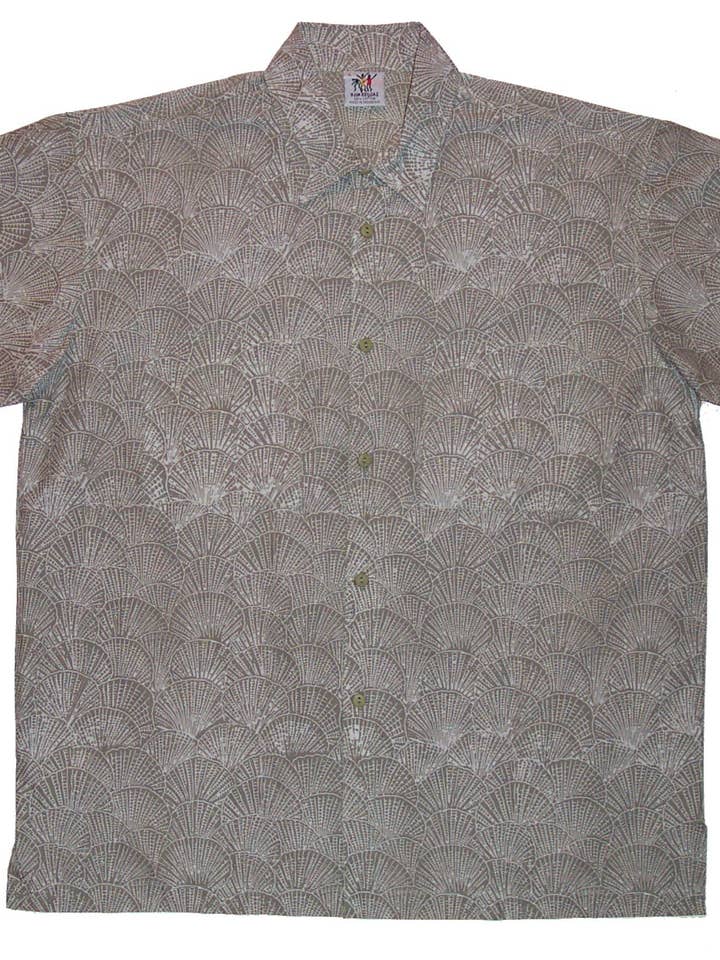 Cabana-shirt - Fan Shells voor wholesale door Rum Reggae Clothing