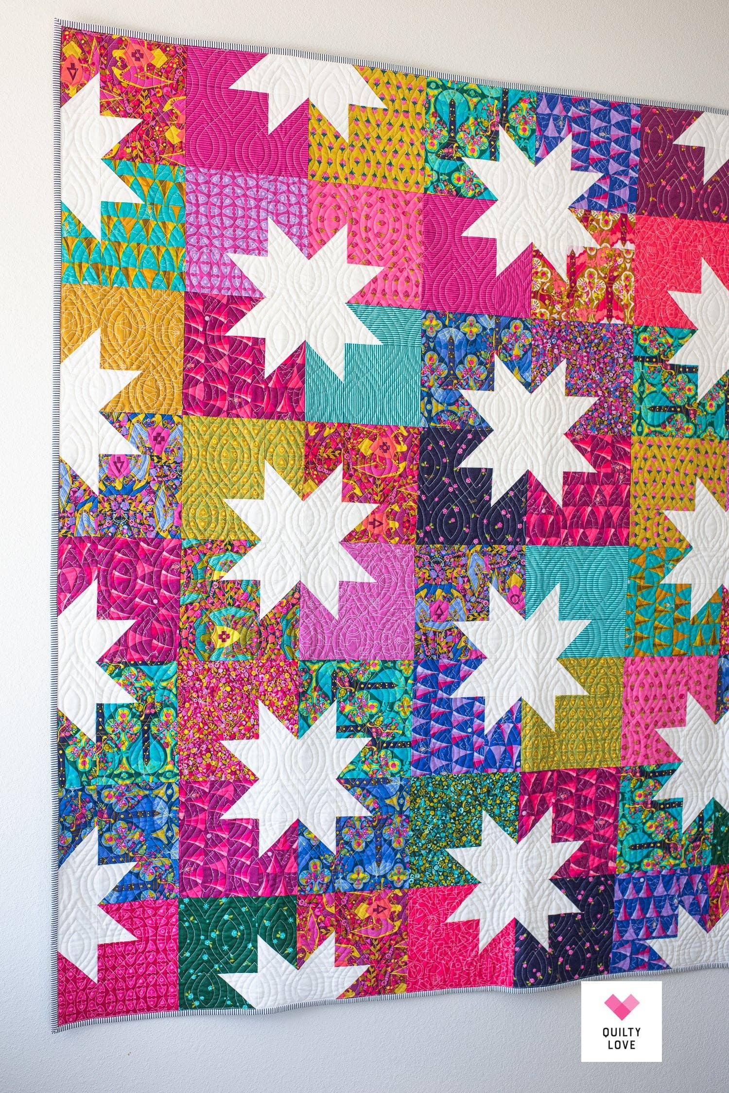 Quilty Love – Engroshandel DIY-sysæt – Star Pop II quiltmønster - trykt hæfte7