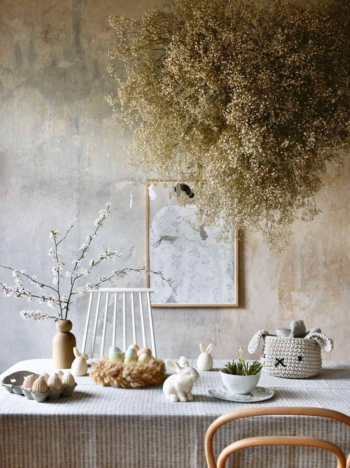 Zuri House – wholesale Basket – Bunny Basket | Easter decor | Colour options3