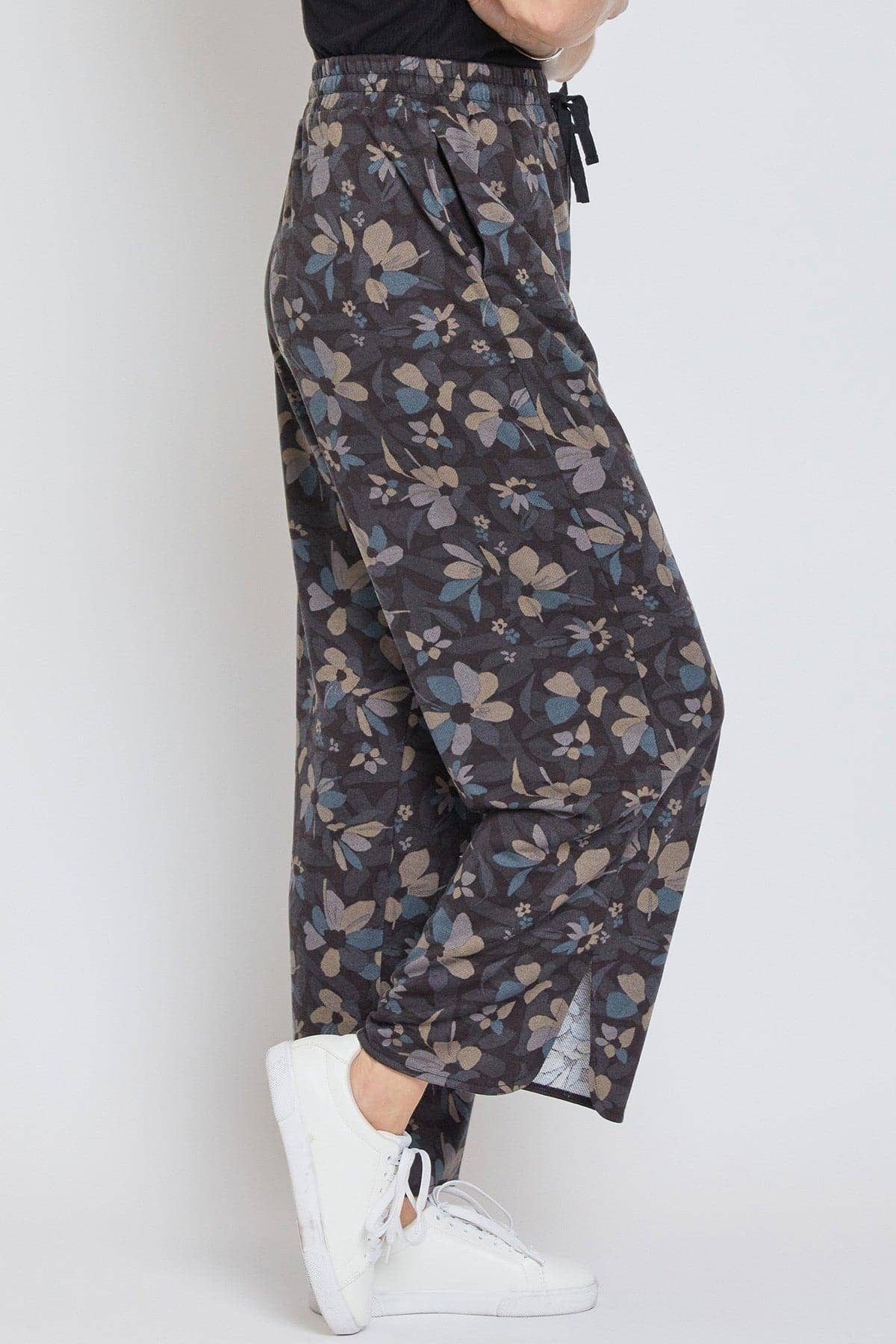 YMI - Wholesale Pants - Women's - Drawstring Wide Leg Pant with Side Slit-WP1087FR6