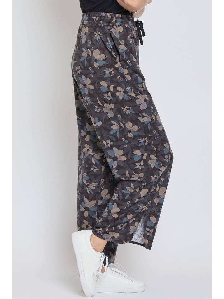 YMI - Wholesale Pants - Women's - Drawstring Wide Leg Pant with Side Slit-WP1087FR6