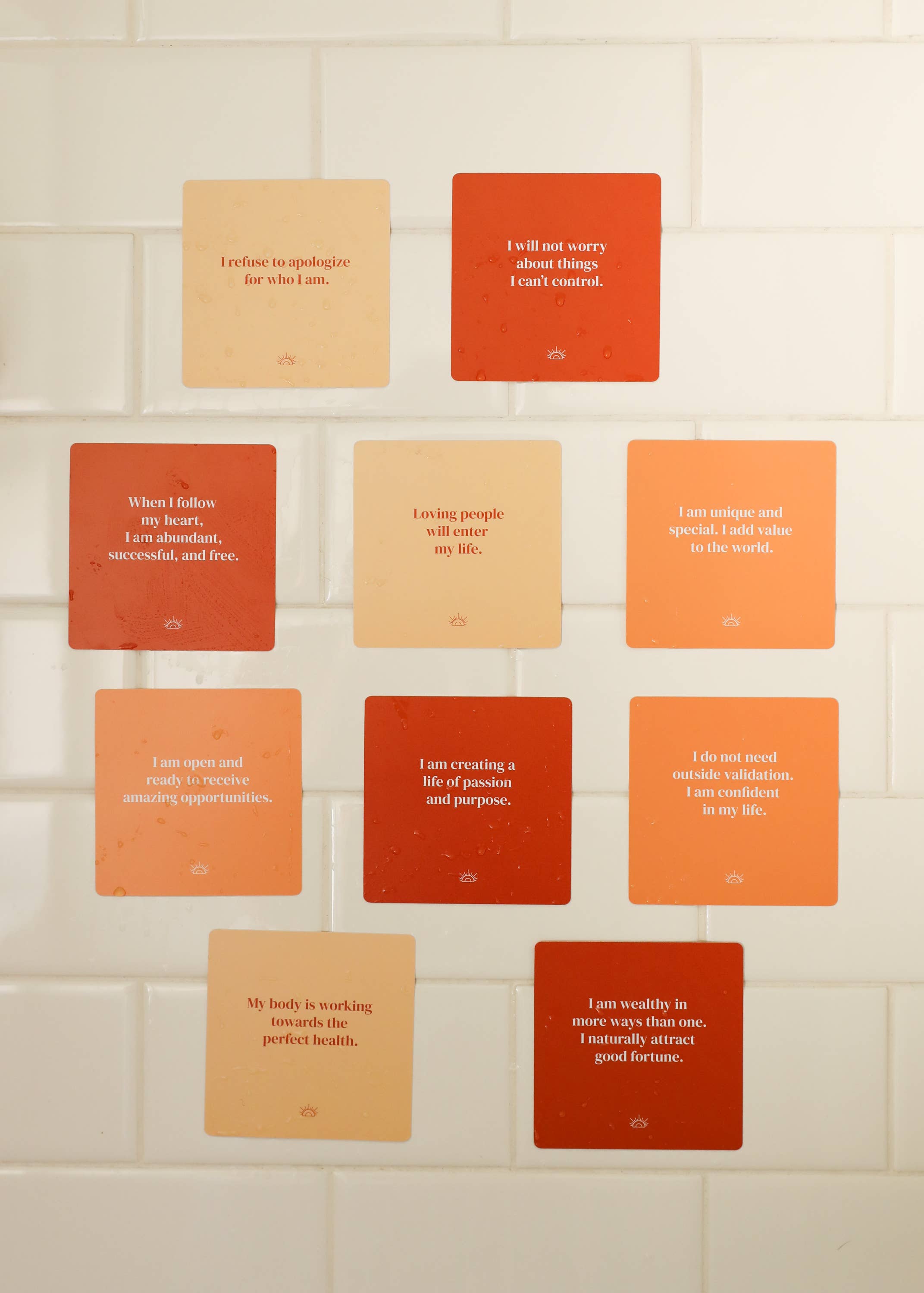 JaxKelly – wholesale Stationery/notecard set – Shower Affirmation™ Display Cards - Positivity3