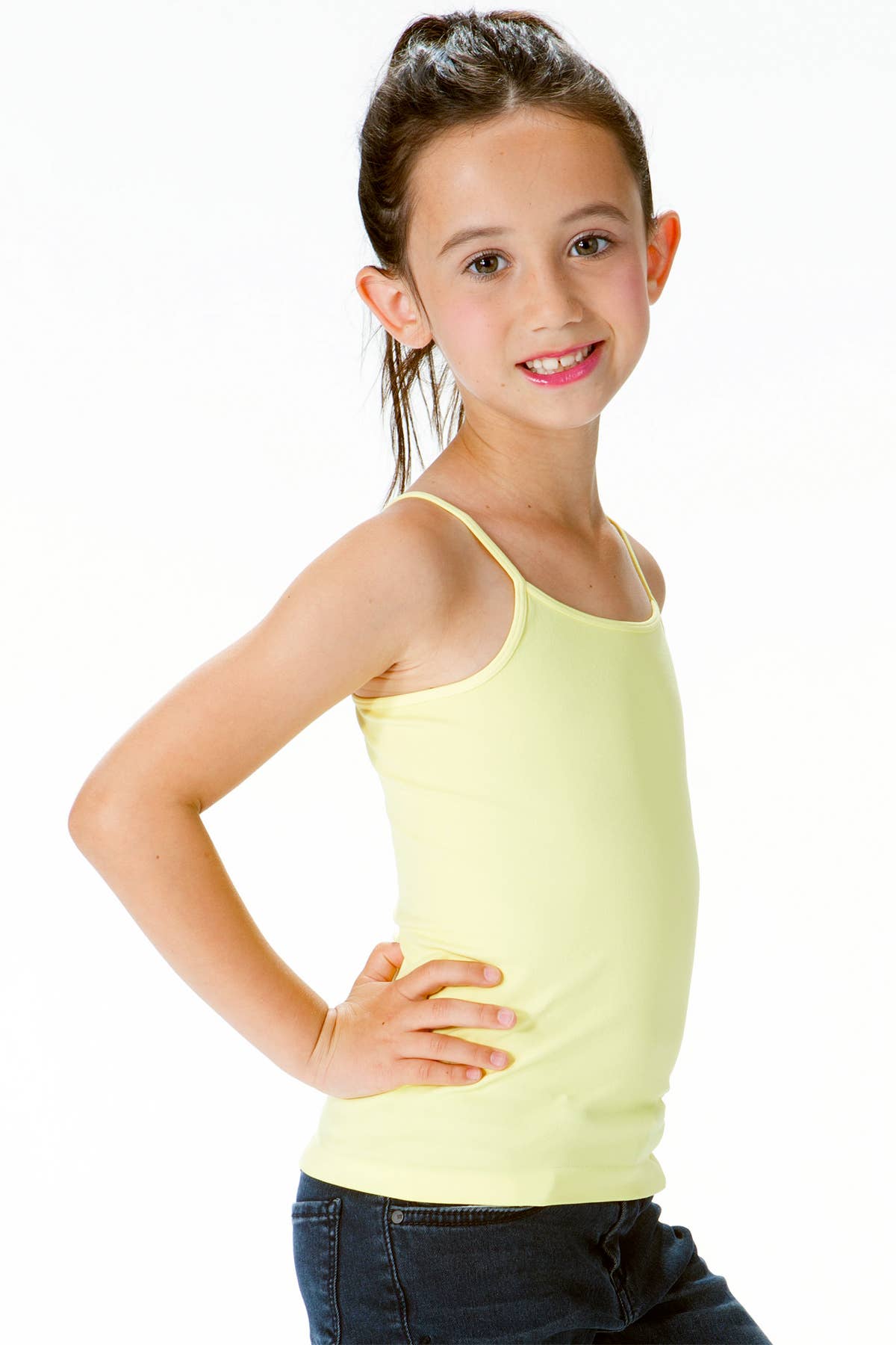 KurveShop – Großhandel Tanktop – Kinder – KURVE MÄDCHEN BUTTERWEICHES JERSEY CAMI TOP ALTER 9/143