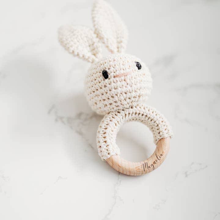 Grow With Me Baby Co - Wholesale Handheld Rattle - Baby - Baby Rattle, Crochet Baby Rattle, Animal Rattle2