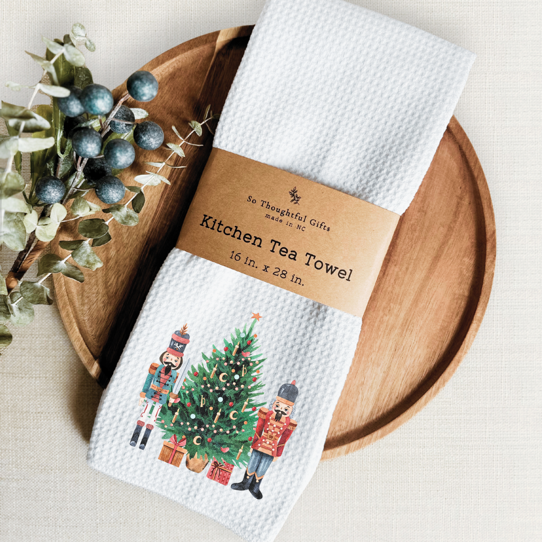So Thoughtful Gifts - Wholesale Tea Towel - Christmas Dish Towel - Nutcracker | Kitchen Towel3
