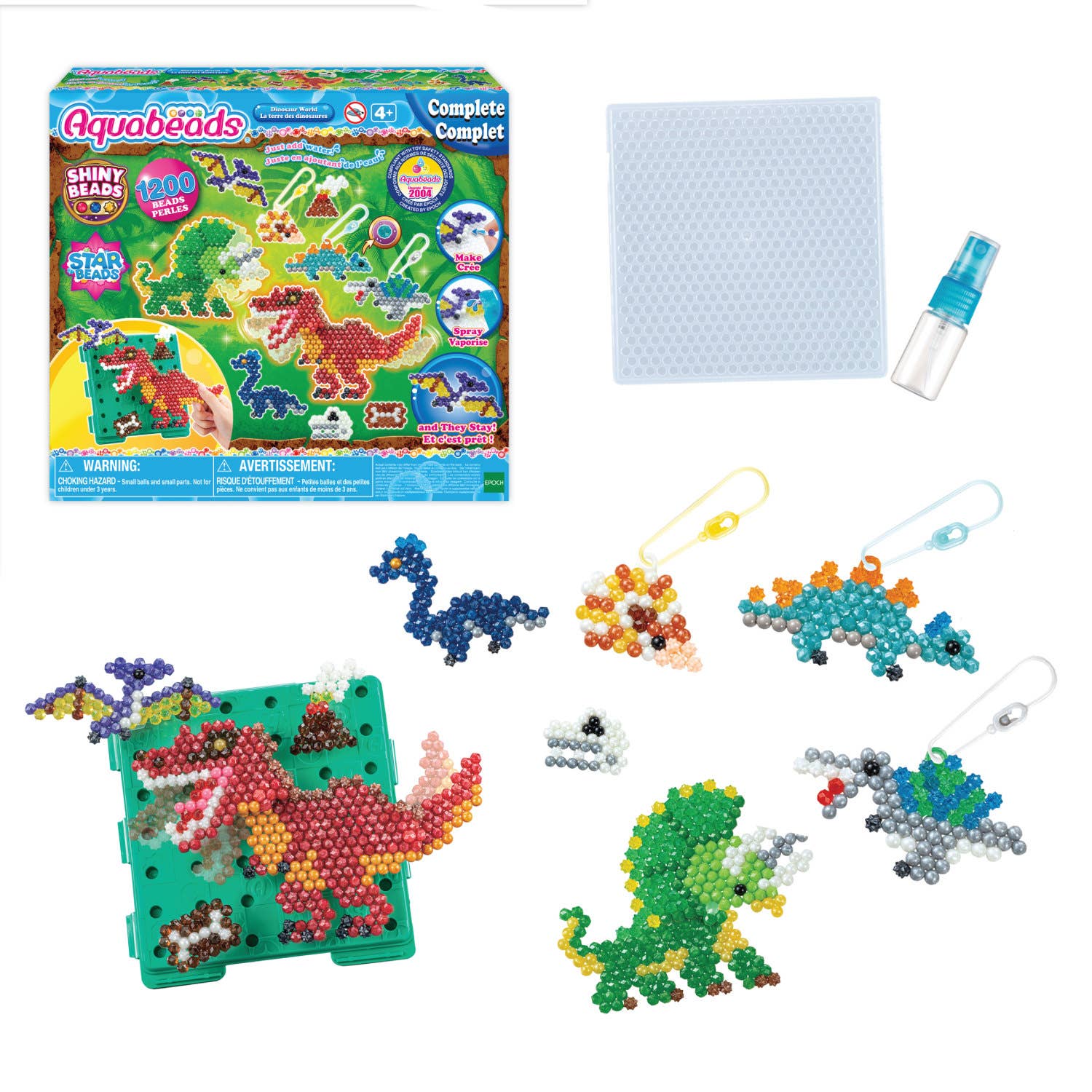 Epoch Everlasting Play - Wholesale DIY Craft Kit - Kids - Aquabeads Dinosaur World, Complete Arts & Crafts Bead Kit0