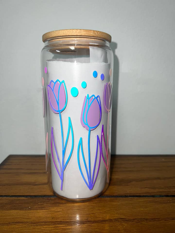 Tulips 20 Oz Libbey for wholesale by WebbLynn Design LLC.