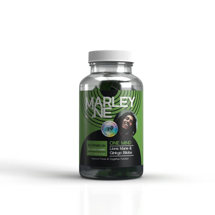 Marley One - Vendita all'ingrosso Vitamine/integratori orali - Caramelle gommose con criniera di leone e ginkgo biloba (30 pezzi) - Scatola da 6 pezzi