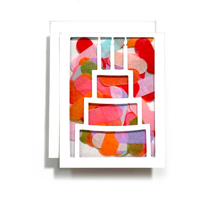 The Paper Curator - Wholesale Birthday card - Birthday Cake Confetti Card | Adult Birthday | Greeting Card6