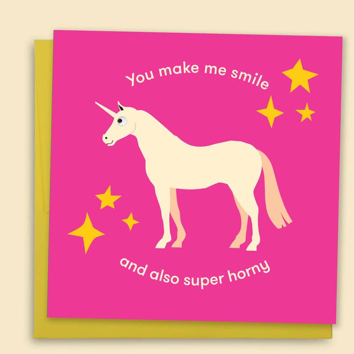 You Make Me Smile And Also Super Horny Card - Wholesale for wholesale by Papernest