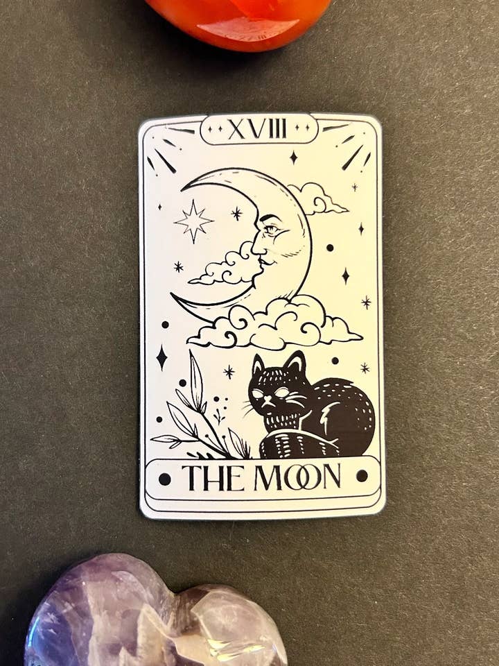 “The Moon” Tarot Card Stickers for wholesale by Uniquely Made Design