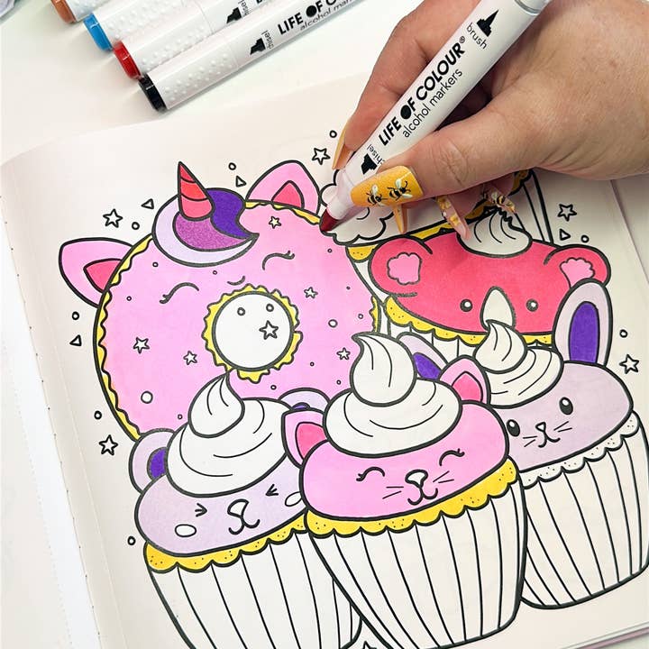 Life of Colour - Wholesale Colouring and activity book – adult - Cute and Cosy Colouring Book and Art Markers Bundle8