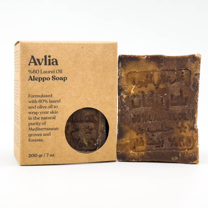 Aleppo Soap Bar – 5% - 60% Laurel Oil, Natural & Handcrafted for wholesale by Avlia Home