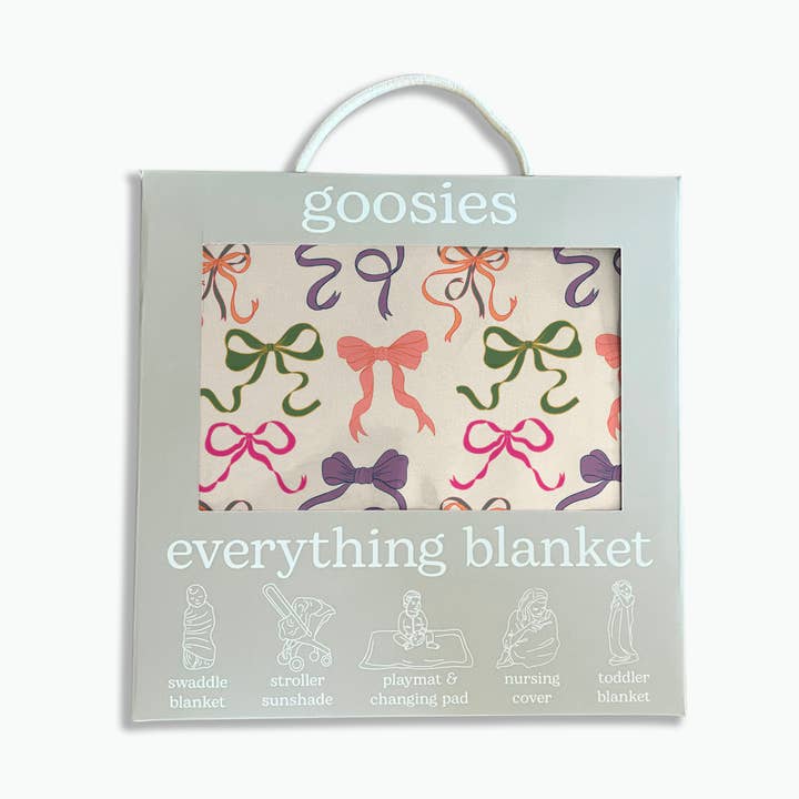 Goosies - Wholesale Swaddle - Baby - Bows - Everything Blanket (Discontinued)