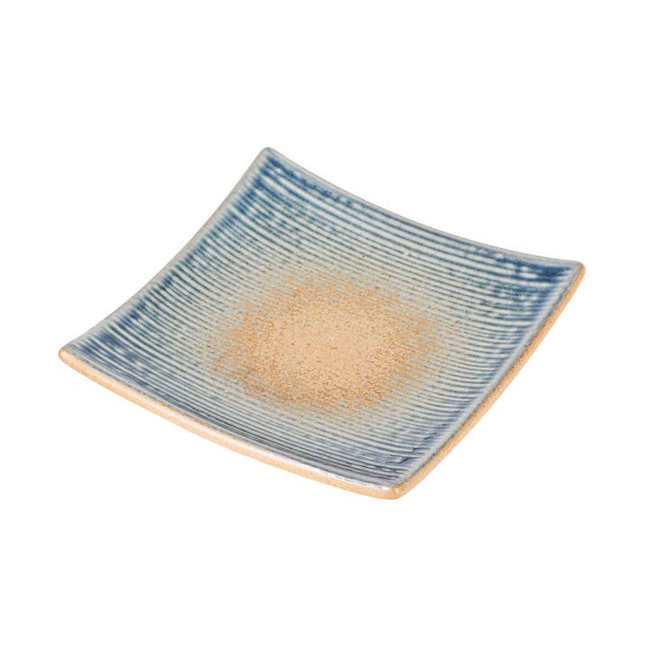 Ao Nagashi 5.25" Square Porcelain Appetizer Salad Plate (5/50) for wholesale by Urban Tokyo