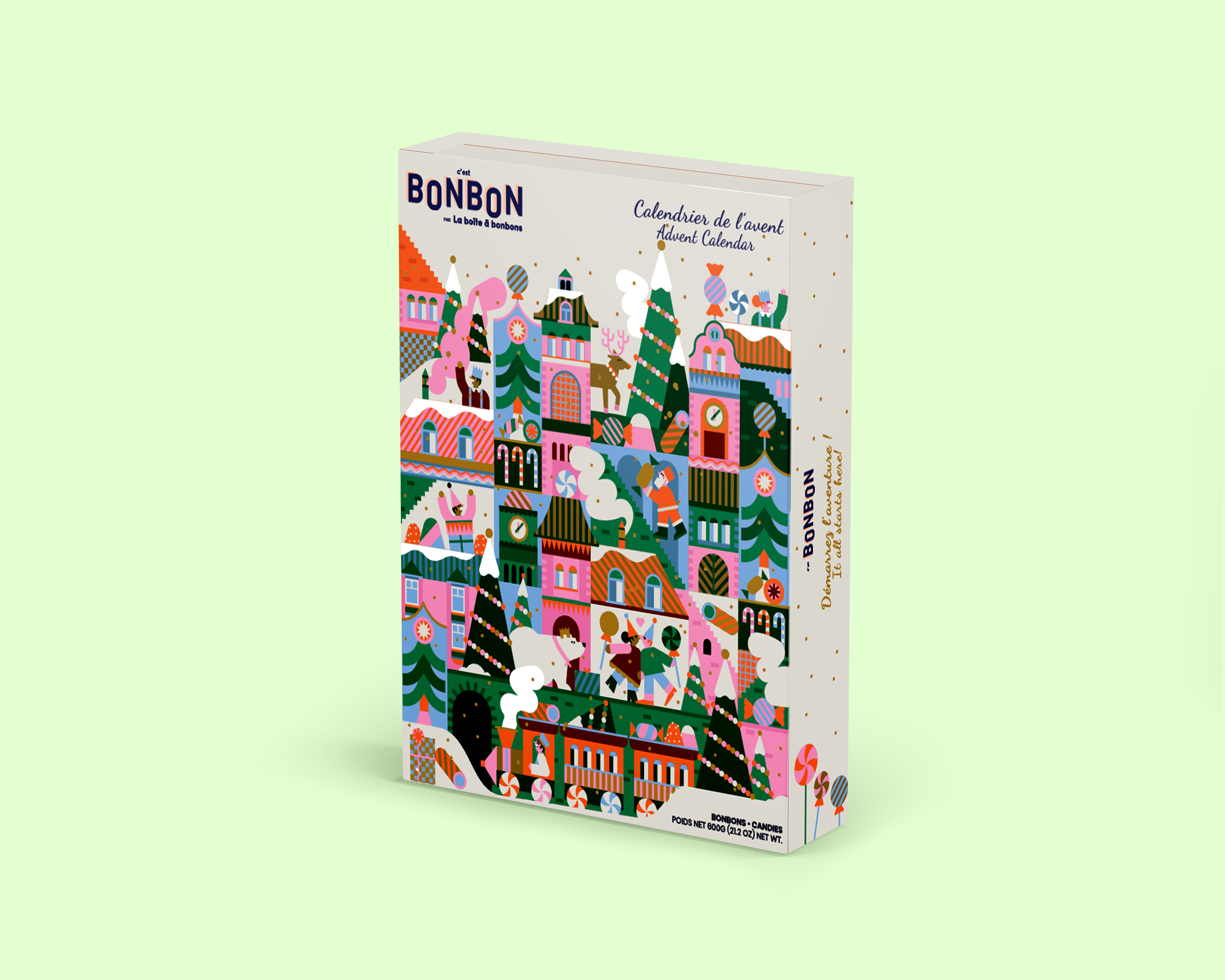 La boîte à bonbons - Vente Bonbons gélifiés - Calendriers de l'Avent - Bonbons gélifiés pack de 50