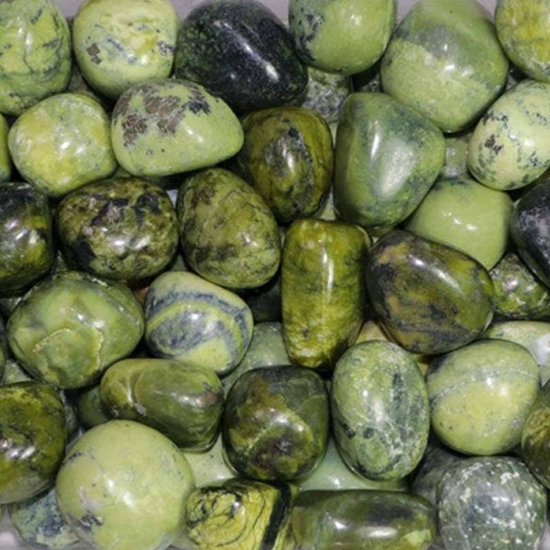 La Boîte à Cailloux - Vendita all'ingrosso Pietra/cristallo spirituale - Serpentino Peruviano di grado A (pietra levigata)0