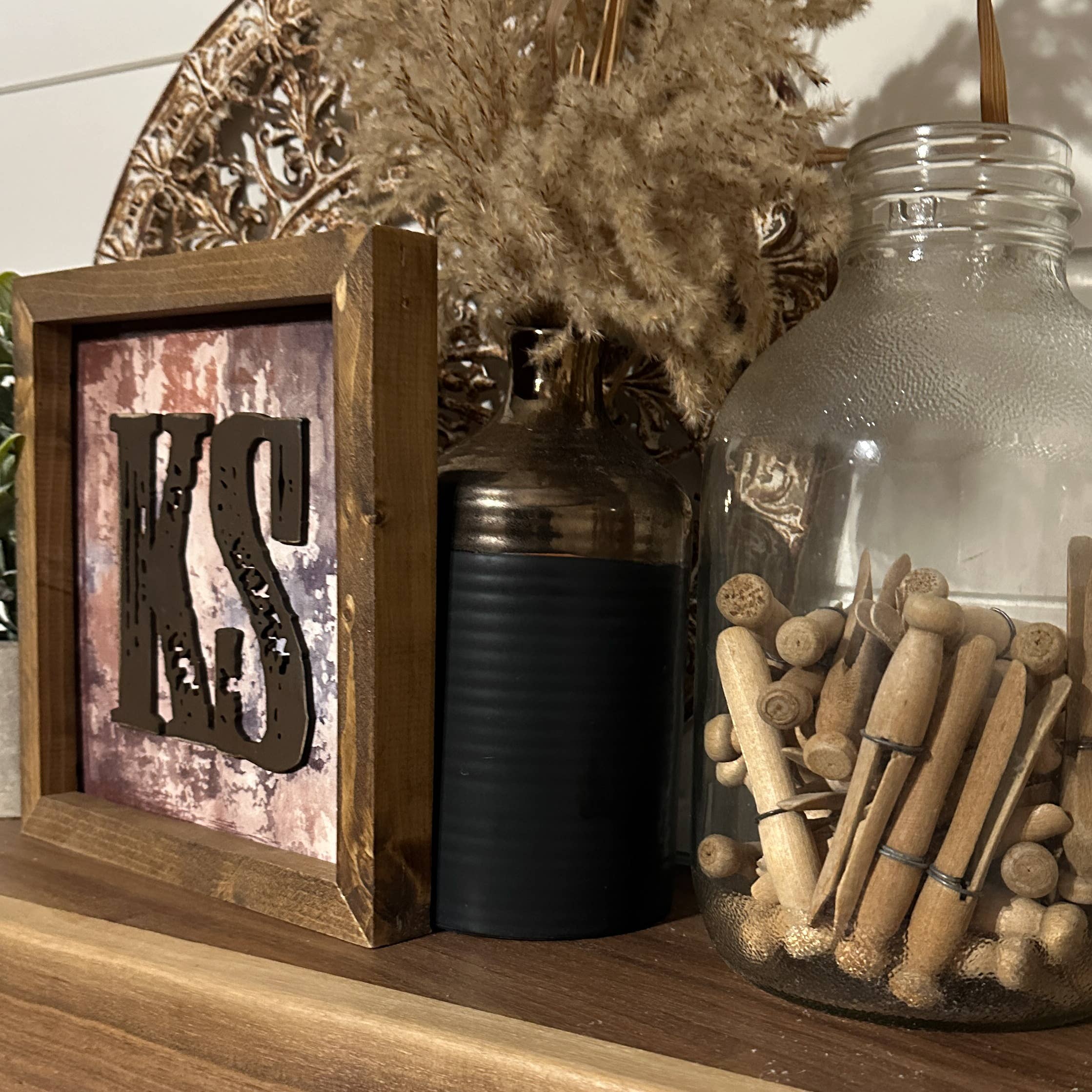 The Broken Board - Wholesale Sign - State sign with laser cut wood overlay13