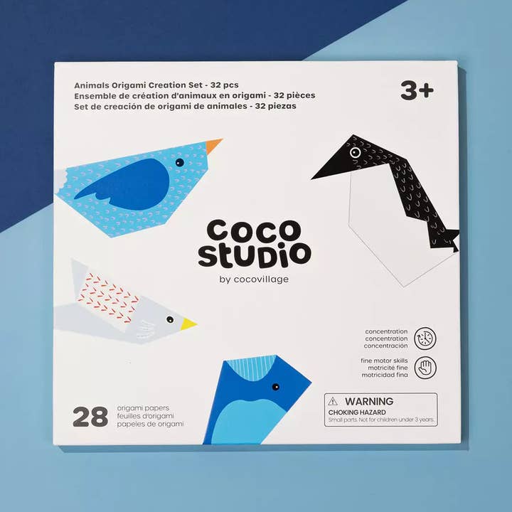 Coco Village - Wholesale DIY Craft Kit - Kids - Animals Origami Creation Set - 32 pcs0