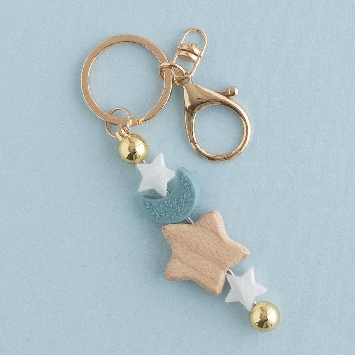 Cara & Co Silicone Craft Supply - Wholesale Knutselbenodigdheden - Kralen van beukenhout met ster1