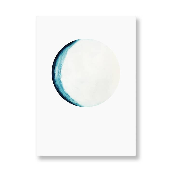 Mond Petrol | Carte postale pour la vente par SANS.design