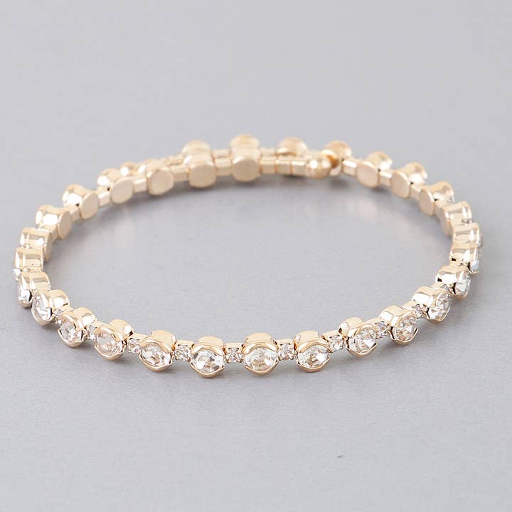 3AM BY H&D ACCESSORIES - Wholesale Charm/Dangle Bracelet - Wrap Around Jeweled Bracelet