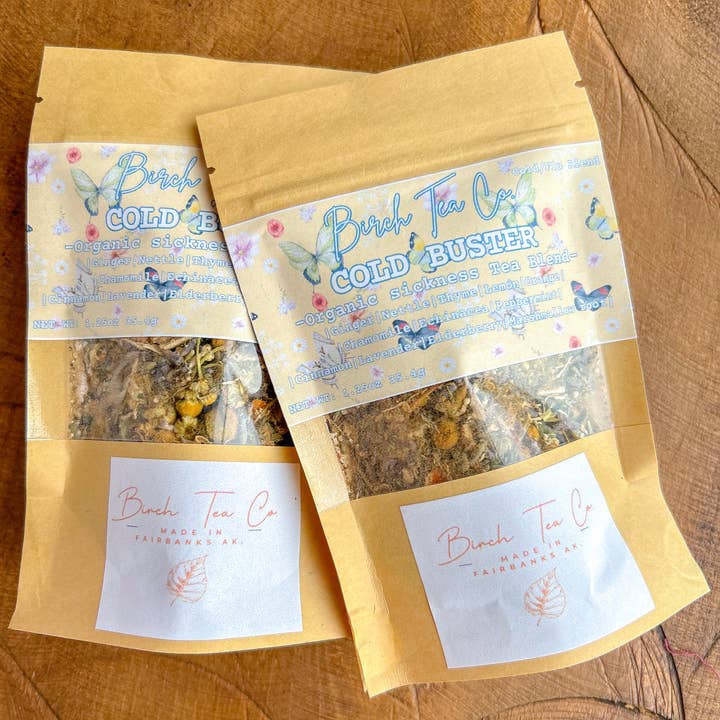 Birch Tea Co. – Engroshandel Løs te – Cold Buster - Ingefær - Hyldebær løstteblanding1