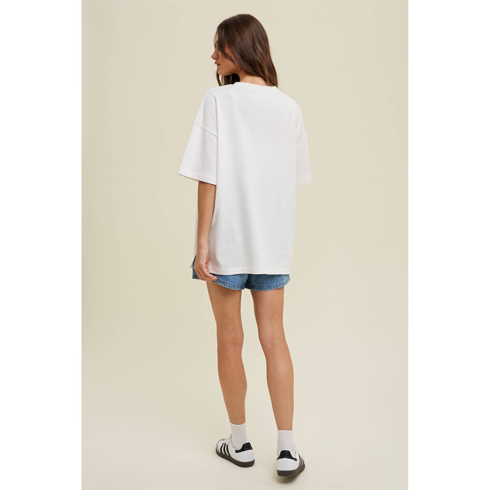 Apolline – Engroshandel T-shirt – til kvinder – OVERSIZE KÆRESTE BOMULDS-T-SHIRT MED LOMME6
