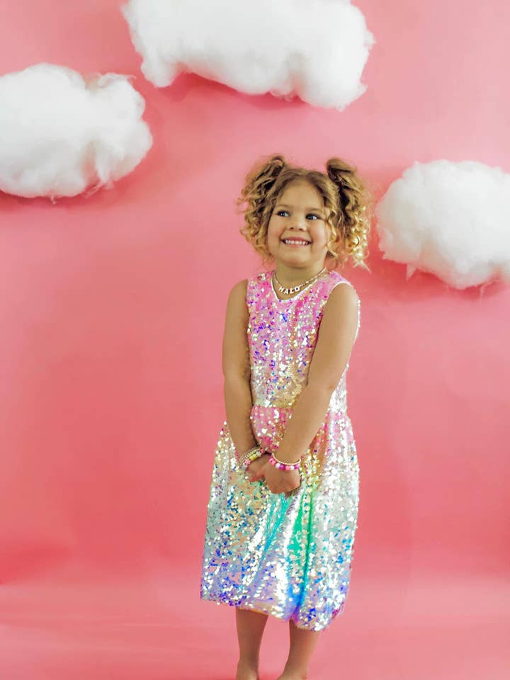 Ellie and Mila - Wholesale Dress - Kids - Ombre Sequin Dress