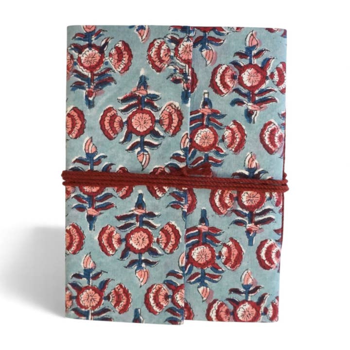 Fabric-covered notebook printed No. 5 for wholesale by Claire Beaugrand