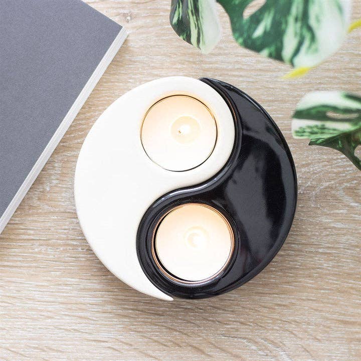Something Different Wholesale - Wholesale Candle Holder - Yin Yang 2-Piece Tealight Candle Holder1