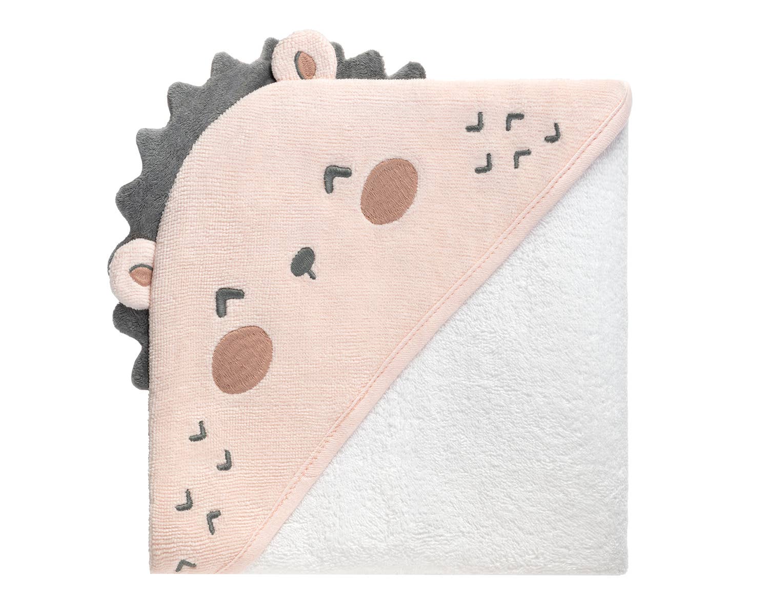 Kika Group Ltd. – wholesale Handduk med huva - Barn och baby – Huvhandduk i frotté 90x90 cm med Hedge-Hugs-design0