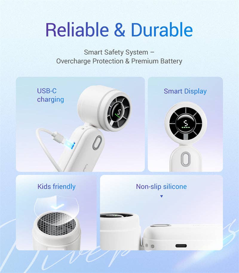 Ocoopa Hand Warmer - Wholesale Handheld Electric Fan - Diveblues Iturbo Handheld Personal Turbo Fans - 12Pack5